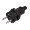   Lengő hálózati dugó, 250V/16A gumírozott, egyenes - NONAME