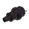 Mains grounded plug
