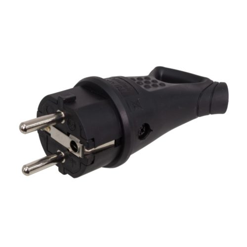 Mains grounded plug 45°