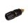 4mm Banana Socket Black, gold-plated - HIRSCHMANN - PKI10ABLACKAU(930103700)
