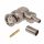 R141182000 - BNC 50Ohm dugó 90°, crimp, lengő, RG58/RG141, szigetelő:TEFLON - RADIALL