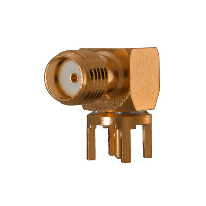 142-0701-301 - SMA 90° aljzat, NYÁK-ba szigetelő:TEFLON - CINCH CONNECTIVITY