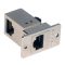   ECF504-SR5E - RJ45 adapter, szerelhető, 8/8 átvezető - L-COM