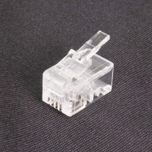 RJ10 4-pólusú lengő telefon csatlakozó préselhető - NONAME