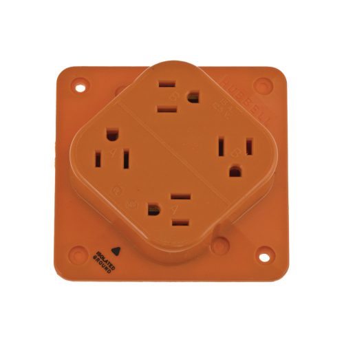 IG415 - beépíthető 4-es elosztó aljzat, 125V/15A - HUBBELL