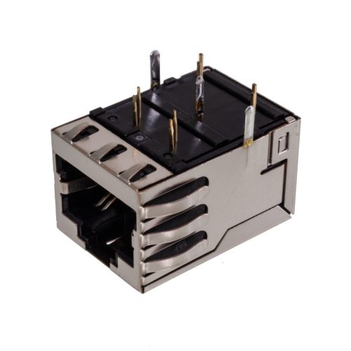 SS-77100-004 - ARJ45 8-pólusú aljzat NYÁK-ba CAT-7a - STEWART CONNECTOR