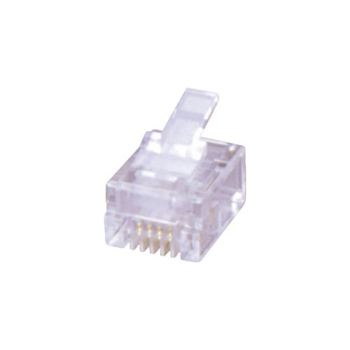 MHRJ126P6CR - RJ12 6-pólusú lengő telefon csatlakozó préselhető - MH CONNECTORS
