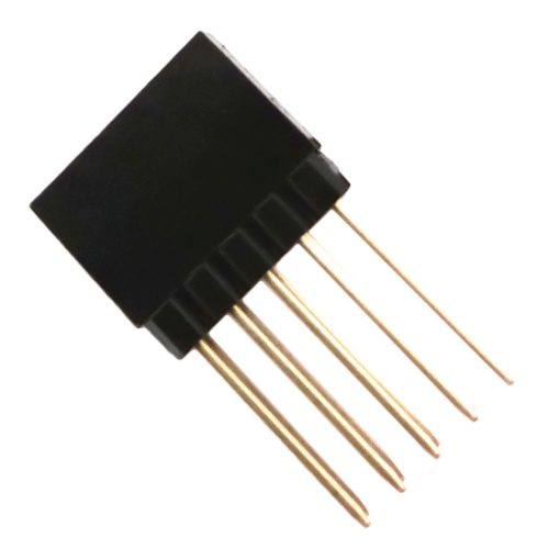 BE2010S113-55 - tüskesor aljzat, 2 X 5-pólus NYÁK-ba, 11.05+12.2mm - E-TEC