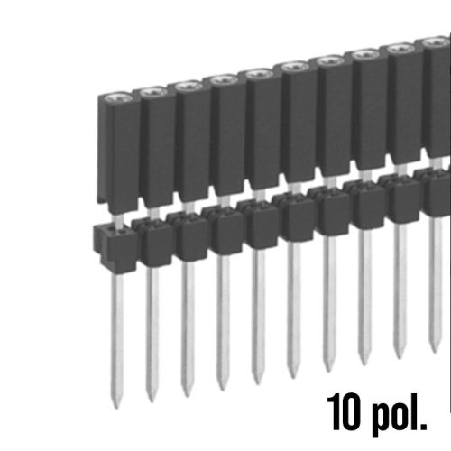 BL 18 141 10 - tüskesor aljzat, 10-pólus NYÁK-ba, 2.54mm - FISCHER ELEKTRONIK