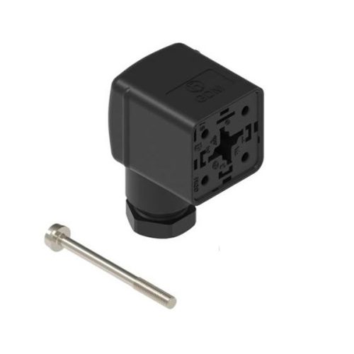 GDM210B-A0U-10F(934888106) - ipari 2+1-pólusú aljzat lengő, fekete 250V/16Aac IP65, PG11 - HIRSCHMANN