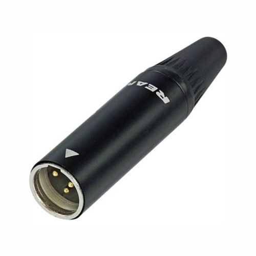 RT4MC-B - XLR 4-pólusú lengő dugó, mini XLR fekete - NEUTRIK