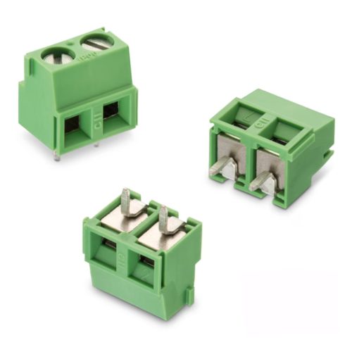 691213510002 - NYÁK-os sorkapocs 2-pólusú, RM=5.08mm zöld 10mm magas - WÜRTH