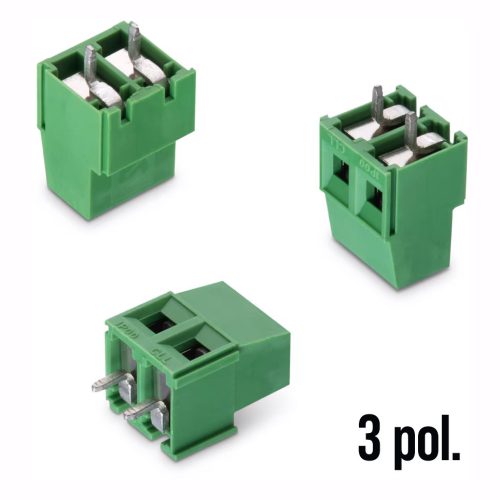 691216510003S - NYÁK-os sorkapocs 3-pólusú, RM=5.08mm zöld 13.8mm magas - WÜRTH