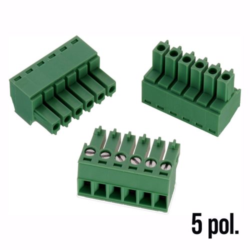 691361300005 - sorkapocs 5-pólusú lengő aljzat RM1.5 (3,81mm) MRT9 P3,81/3-típushoz - WÜRTH