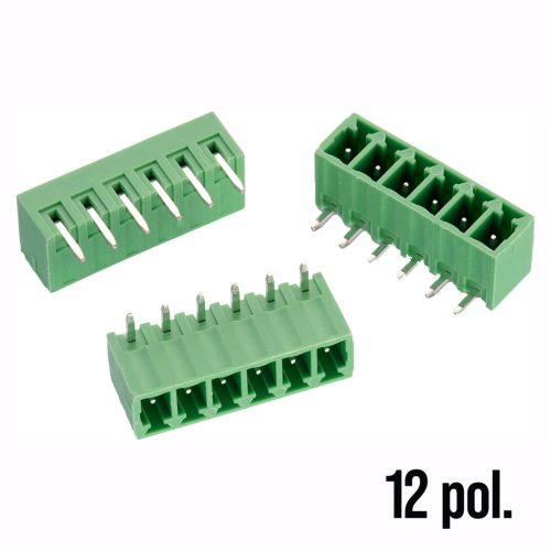 691322310012 - 90° sorkapocs 12-pólusú NYÁK-os dugó RM1.5 (3,81mm) - WÜRTH