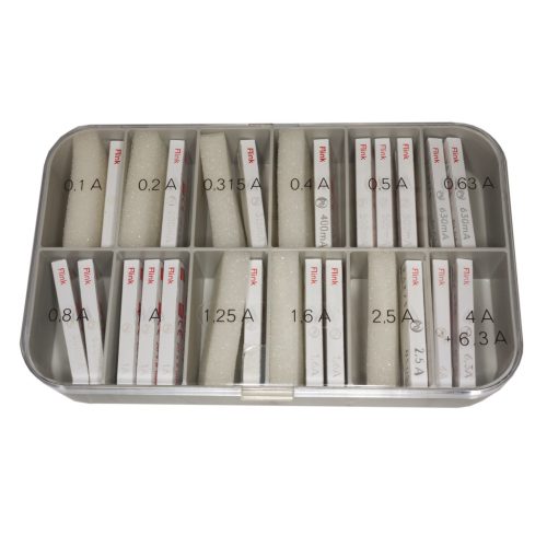 F520.800 - F 100mA-6,3A 13-típus, gyors kioldású olvadóbiztosíték szet - ESKA