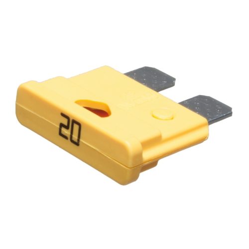 340.031 - 20A autós olvadóbiztosíték, 32V sárga, 19mm - MTA