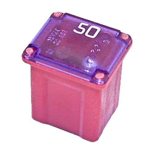L050JLP - Autós olvadóbiztosíték, 50A 32V piros 14x12mm japOTO - IMAXX