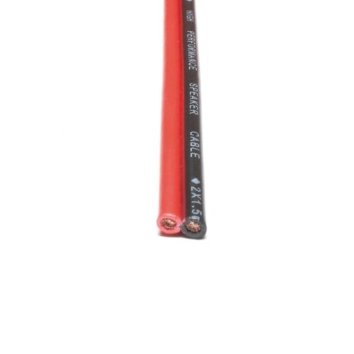 Hangszóró vezeték 2 X 1,5 mm piros/fekete