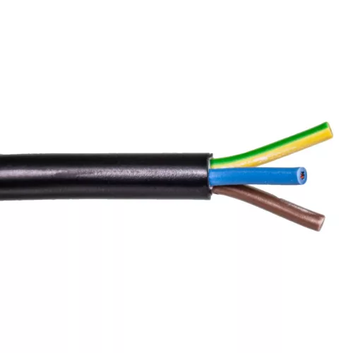 H 05VV-V 3X1 fekete - H05VV3X100SW