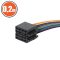  ISO-Kfz-Anschlussstecdose mit 20 cm Kabel, 13-polig - NONAME - -