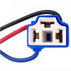 H4 ceramic bulb holder with wire - NONAME - -