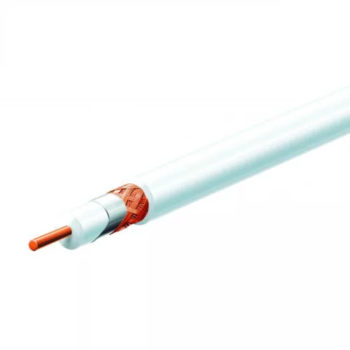 RG6-32/WH - Kábel/vezeték, Habosított szigetelés 75Ohm fehér d= 6,5mm - NONAME