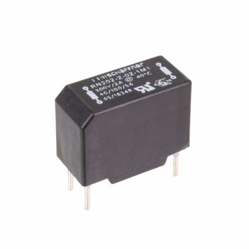 RN202-2-02-1M1 - fojtó, 2x1.1mH 2A, álló 8.8x18.2x13.5mm ferritmagos induktivitás - SCHAFFNER