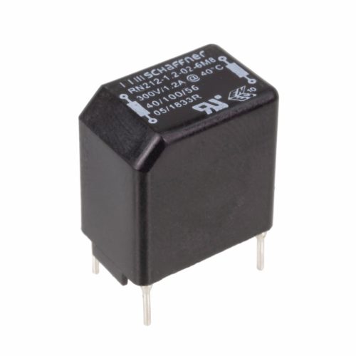 RN212-1.2-02-6M8 - fojtó, 2x6.8mH 1.2A, álló 12.5x18x20mm ferritmagos induktivitás - SCHAFFNER