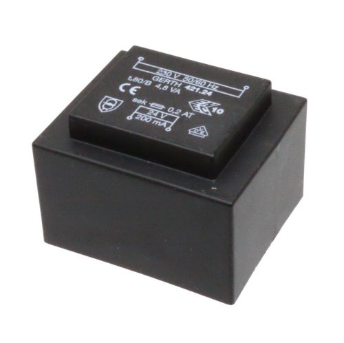 421.24.2 - 2 X 12V / 0.2A 4,5VA transzformátor - GERTH