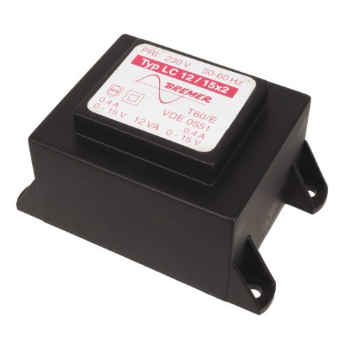 541.30.2 - 2X15V / 0.4A 12VA transzformátor - BREMER