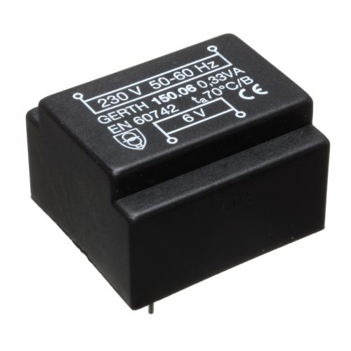 150.09 - 9V / 36mA 0,33VA transzformátor - GERTH