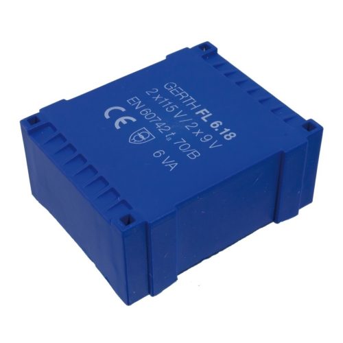 FL6.36 - 2X18V / 0.143A 6VA Primér: 2X115V transzformátor - GERTH