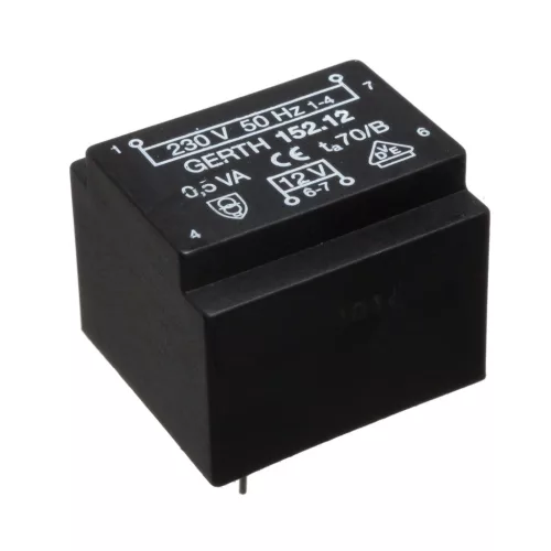 152.24 - 24V / 20,8mA 0,5VA transzformátor - GERTH