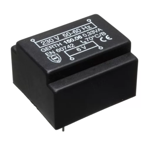 150.03 - 3V / 110mA 0,33VA transzformátor - GERTH