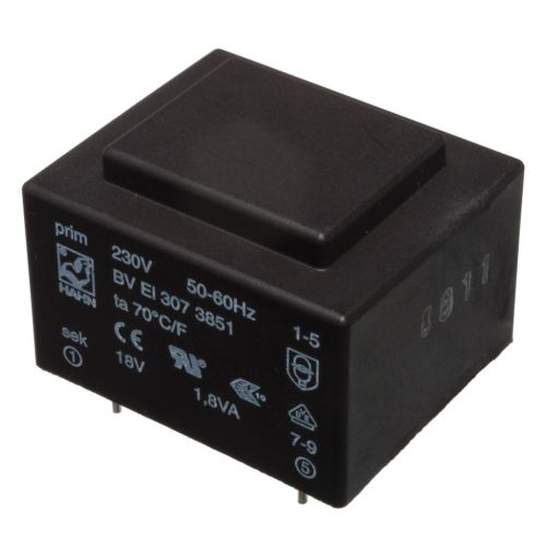 BVEI3073851 - 18V / 100 mA 1,8VA transzformátor - HAHN