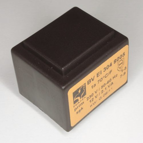 BVEI3048006 - 2 X 12V / 175 mA 2,1VA EUP Po<0,4W transzformátor - HAHN
