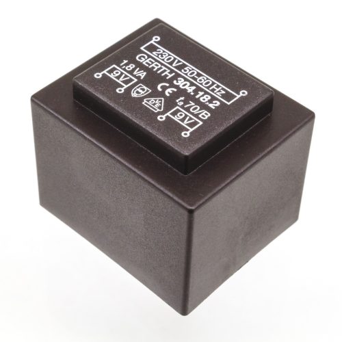 304.18.2 - 2X9V / 0,08A 1,8VA transzformátor - GERTH