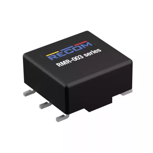 RMR-003-A55S-CT - Ferrite-core transformer, 1 W, 1.5 kV, 1/1.12/1.12, 0.26 Ω/0.27 Ω, SMD  - RECOM