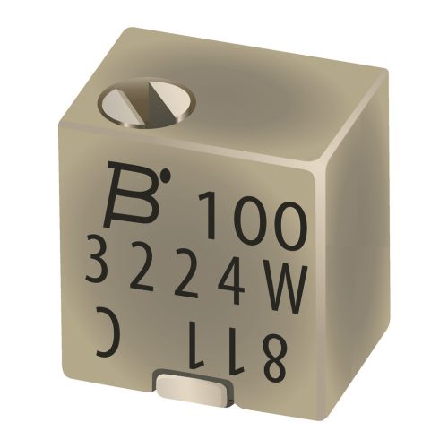 1 KOhm/SMD 3224W trimmer - BOURNS - 3224W-1-102E