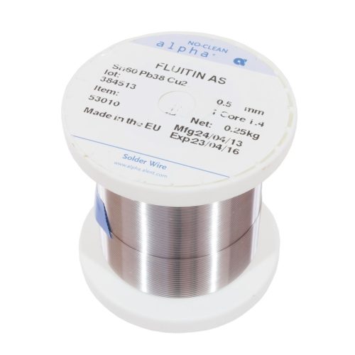 Lötdraht 0.5mm 250gr Sn60Pb38Cu2 - ALPHA METALS - 53010