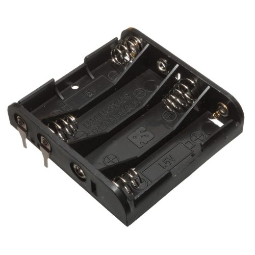 Elem tartó 4 X AA lapos - ACE - SN-34-2-PCPINS