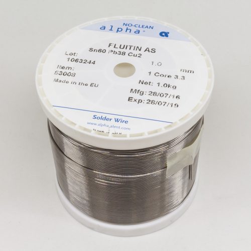 Lötdraht 1.0mm 1000gr Sn60Pb38Cu2 - ALPHA METALS - 53008