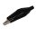 Krokodilklemme 55mm Gross Schwarz