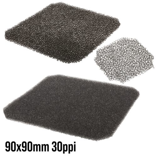 90x90mm ventilátor kerethez 30ppi (pórus/inch) szivacs betét - NONAME
