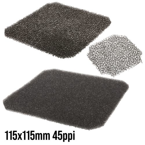 120x120mm ventilátor kerethez 45ppi (pórus/inch) szivacs betét - NONAME