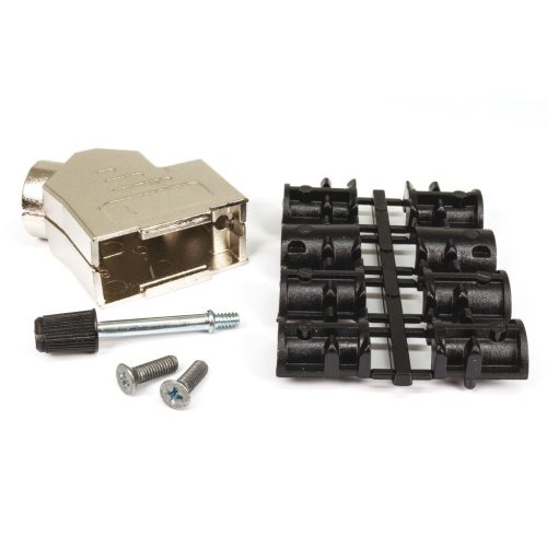 SUB-D09-45 Metall Gehäuse mit Schrauben - ASSMANN - AMET-09-RS-45