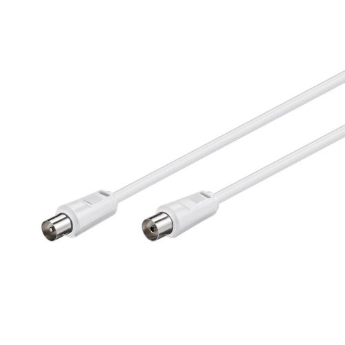 Koaxial Kabelkonfektion 0.5m 75 Ohm Weiss - GOOBAY - 50910