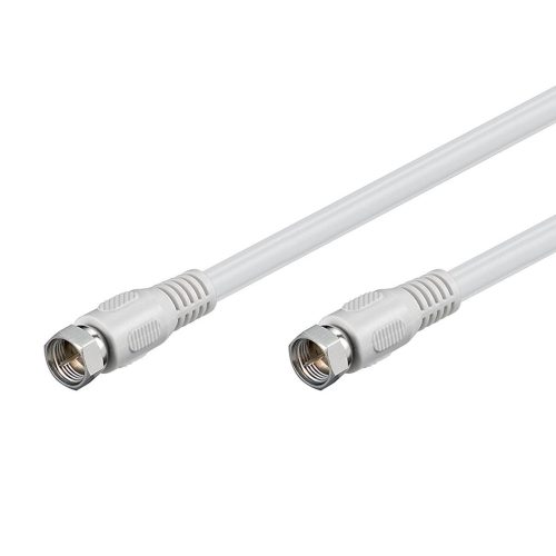 Koaxial Kabelkonfektion SAT mit F-stecker 2.5m - GOOBAY - 50738