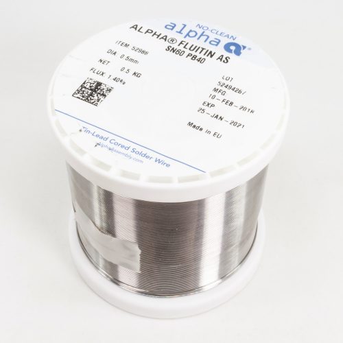 Lötdraht 0.5mm 500gr Sn60Pb40 AS - ALPHA METALS - 52988